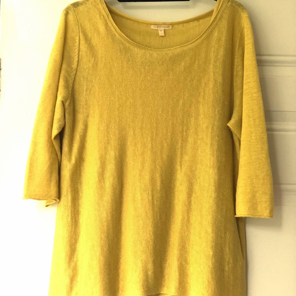 Eileen Fisher Yellow Tunic Top with Matching Cami
